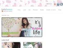 Tablet Screenshot of bubzbeauty.com